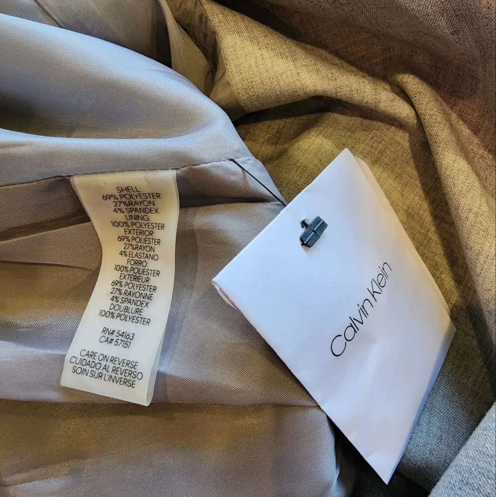 Calvin Klein Stylish Gray Sleeveless Dress - Picture 9 of 9